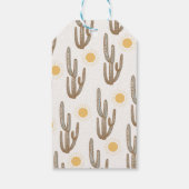  woestijn Western Wilde Westen 1e Verjaardag Cadeaulabel (Achterkant)