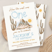 woestijn Western Wilde Westen 1e Verjaardag Kaart