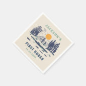 woestijn Western Wilde Westen 1e Verjaardag Servet (Hoek)