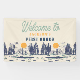  woestijn Western Wilde Westen 1e Verjaardag Spandoek