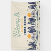  woestijn Western Wilde Westen 1e Verjaardag Spandoek (Verticaal)