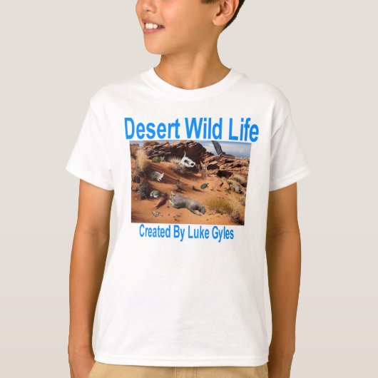 Woestijn wild leven t-shirt (Voorkant)
