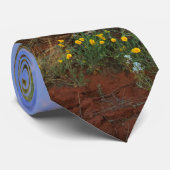 Woestijn Wildbloemen Sunset Stropdas (Opgerold)