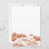 Woestijn Wildest een in het Westen 1e verjaardag Kaart (Achterkant)