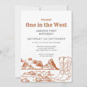 Woestijn Wildest een in het Westen 1e verjaardag Kaart