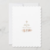 Woestijn Witte Floral Spaans 1e verjaardag Baptism Kaart (Achterkant)