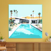 WOESTIJN WONEN #2 CANVAS AFDRUK (Insitu (Woonkamer))