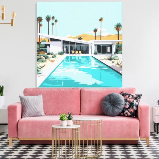 WOESTIJN WONEN #2 CANVAS AFDRUK (Insitu (Woonkamer))