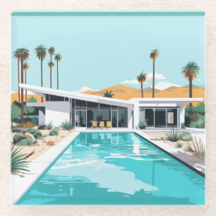 WOESTIJN WONEN #2 GLAZEN ONDERZETTER