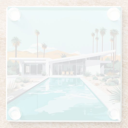 WOESTIJN WONEN #2 GLAZEN ONDERZETTER (Achterkant)