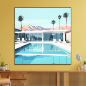 WOESTIJN WONEN #4 CANVAS AFDRUK (Insitu (Woonkamer))