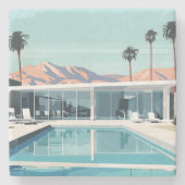 WOESTIJN WONEN #4 STENEN ONDERZETTER (Voorkant)