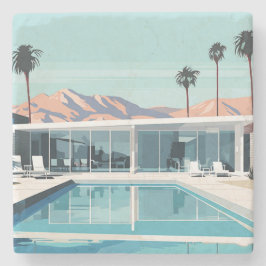 WOESTIJN WONEN #4 STENEN ONDERZETTER