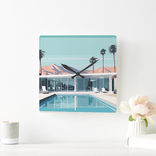 WOESTIJN WONEN #4 VIERKANTE KLOK (Huis)