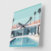 WOESTIJN WONEN #4 VIERKANTE KLOK (Hoek)