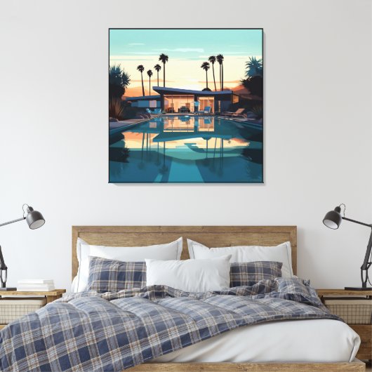 WOESTIJN WONEN #5 CANVAS AFDRUK (Insitu (Slaapkamer))