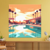 WOESTIJN WONEN #6 CANVAS AFDRUK (Insitu (Woonkamer))