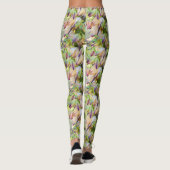 woestijn - yucca bloemen groen leggings (Achterkant)