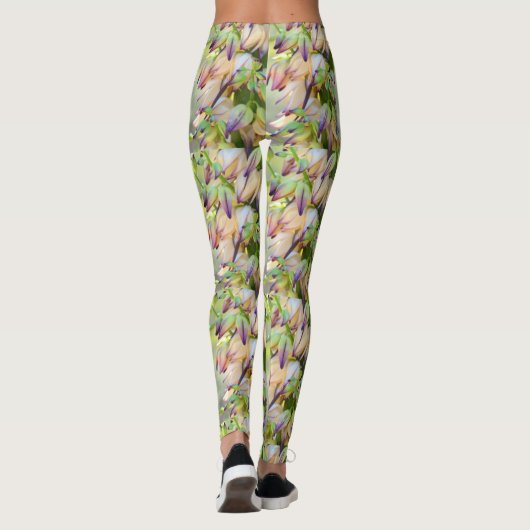 woestijn - yucca bloemen groen leggings (Achterkant)