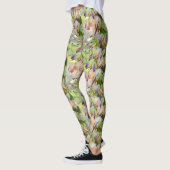 woestijn - yucca bloemen groen leggings (Links)