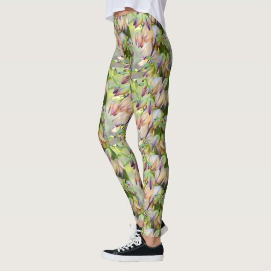 woestijn - yucca bloemen groen leggings (Links)