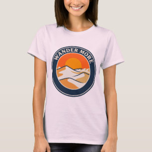 Woestijn Zand Duinen Shirt Wandel Meer Zonsonderga