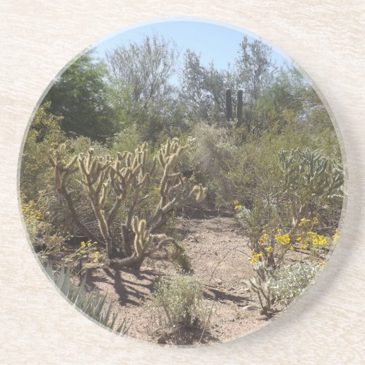 woestijn zandsteen onderzetter (Voorkant)