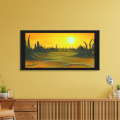 Woestijn Zon Canvas Afdruk (Insitu (Woonkamer))