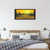 Woestijn Zon Canvas Afdruk (Insitu (Slaapkamer))