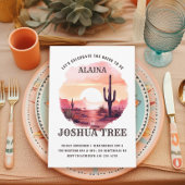 Woestijn Zonsondergang Aquarel Westerse Bacheloret Kaart