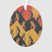 Woestijn Zonsondergang Kokopelli Zuidwest Kerstmis Ornament (voorkant)