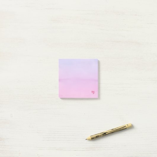 Woestijn zonsondergang post-it® notes (Op bureau)
