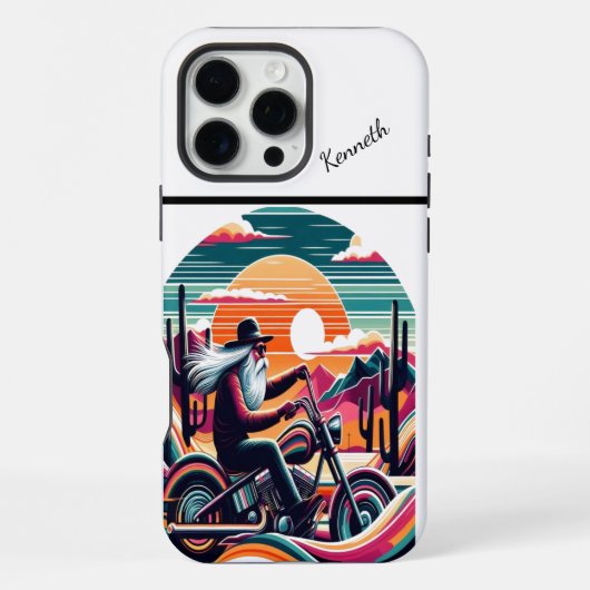 Woestijn Zonsondergang Rit iPhone Hoesje (Achterkant)