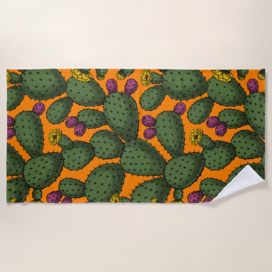 Woestijn zonsondergang strandlaken (Voorkant)