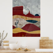 Woestijn Zonsopgang Poster (Keuken)