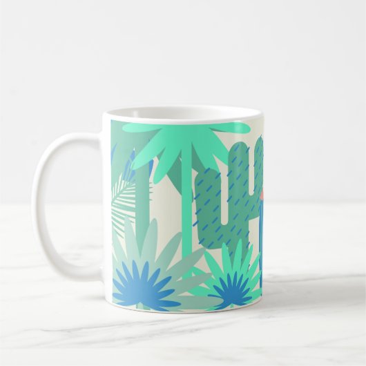 Woestijn Zuidwest Cactus Thema Koffiemok Saguaro (Links)