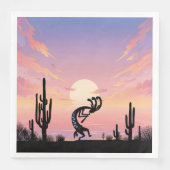 Woestijn Zuidwest Kokopelli Servet (Voorkant)