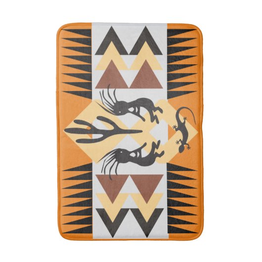 Woestijn Zuidwest Kokopellis Badmat (Voorkant Verticaal)