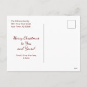 Woestijn Zuidwest Prickly Pear Cactus Kerstmis Feestdagenkaart (Achterkant)