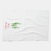 Woestijn Zuidwest Saguaro Cactus Kerstbomen Theedoek (Horizontaal)