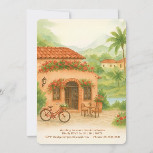 Woestijn Zuidwesten gouden zonsondergang bestemmin Kaart (Achterkant)