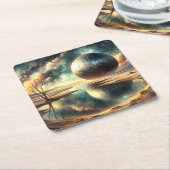 woestijnanomalie kartonnen onderzetters (Schuin)