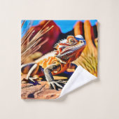 woestijnbaardagaam bad handdoek (Wasdoekje)