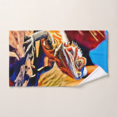 woestijnbaardagaam bad handdoek (Handdoek)