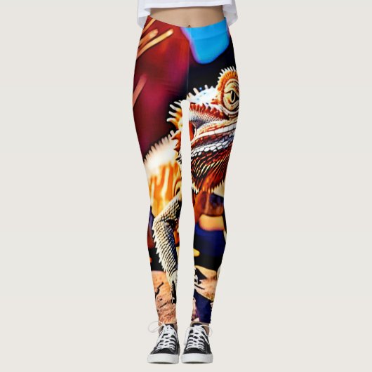 woestijnbaardagaam leggings (Voorkant)