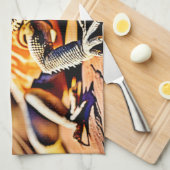 woestijnbaardagaam theedoek (Quarter Fold)