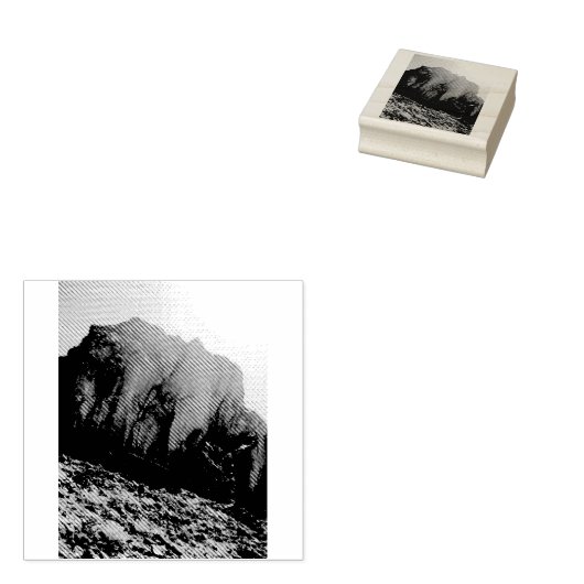 woestijnberg rubberstempel (Gestempeld)