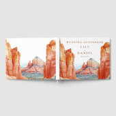 Woestijnberg Waterverf Bruiloft Gastenboek (Volledig)