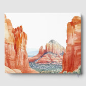 Woestijnberg Waterverf Bruiloft Gastenboek (Achterkant)