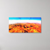 Woestijnbergen en hemelhorizon canvas afdruk (Voorkant)